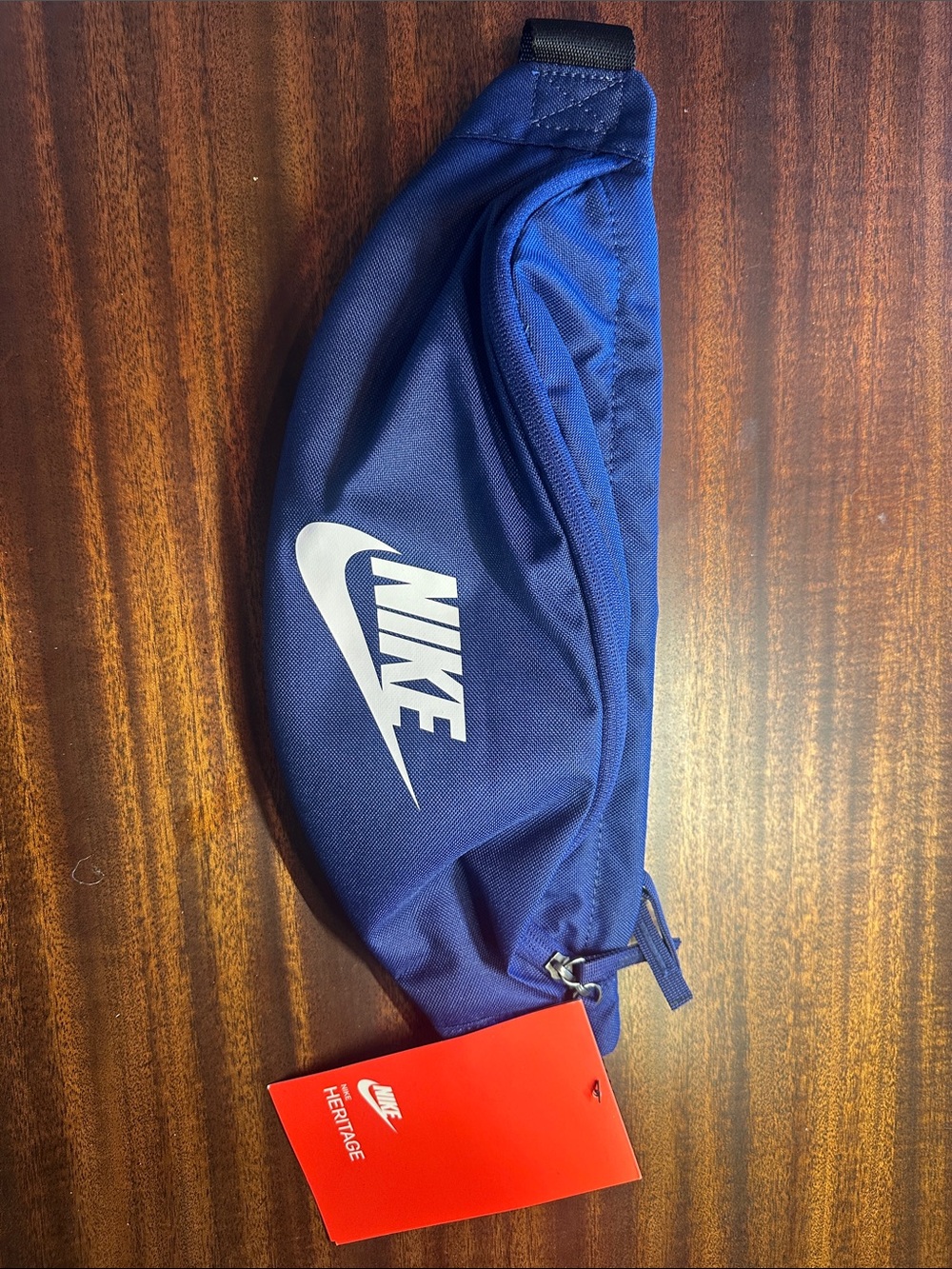 Nike Royal Blue Waist Bag with White Swoosh
